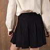 MIRABELLE jupe plissée bleu marine