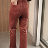 SOLANGE pantalon en velours rose
