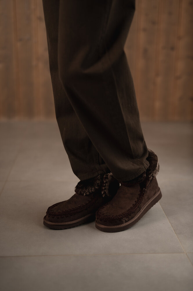 ELYNA bottines fourrées chocolat ELYNA bottines fourrées chocolat