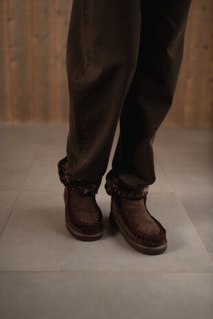 ELYNA bottines fourrées chocolat ELYNA bottines fourrées chocolat