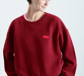 AMERICAN VINTAGE IZUBIRD sweat cerisier vintage