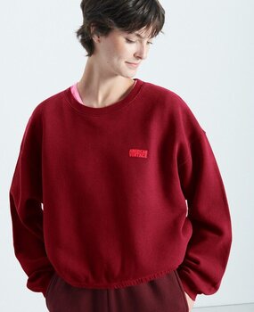 AMERICAN VINTAGE IZUBIRD sweat cerisier vintage