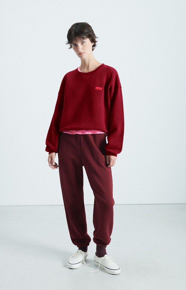 AMERICAN VINTAGE IZUBIRD sweat cerisier vintage