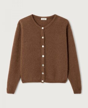 VITOW gilet  chocolat chine