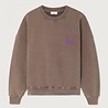 AMERICAN VINTAGE PLIZZY sweat chataignier vintage