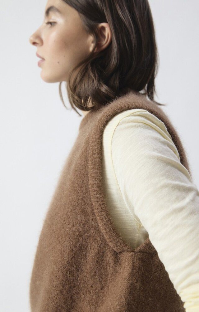 AMERICAN VINTAGE VITOW pull chocolat chine