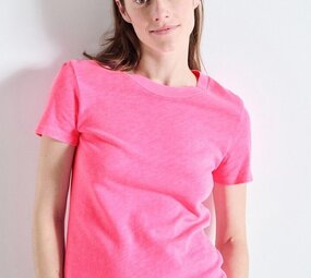 AMERICAN VINTAGE SONOMA t-shirt pink acid fluo