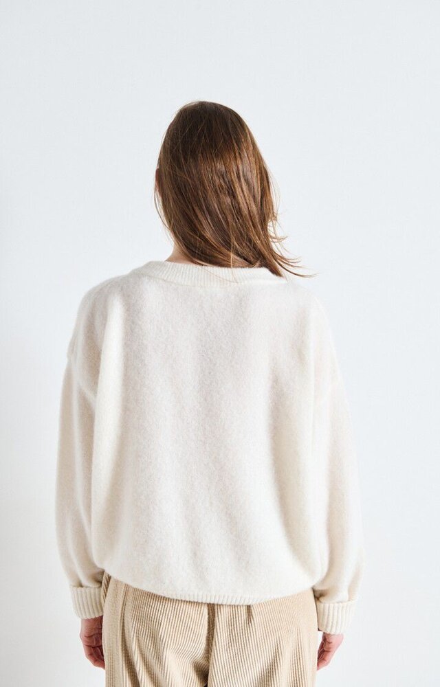 AMERICAN VINTAGE VITOW pull blanc AMERICAN VINTAGE VITOW pull blanc