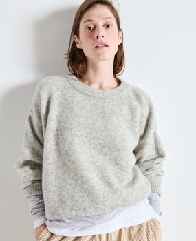 VITOW pull gris clair chine