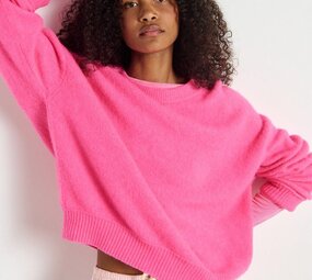 AMERICAN VINTAGE VITOW pull rose fluo chine