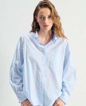 ELUABIRD chemise rayures bleues