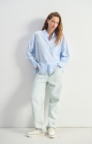 AMERICAN VINTAGE ELUABIRD chemise rayures bleues