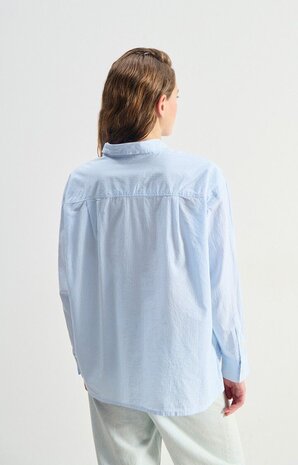 ELUABIRD chemise rayures bleues