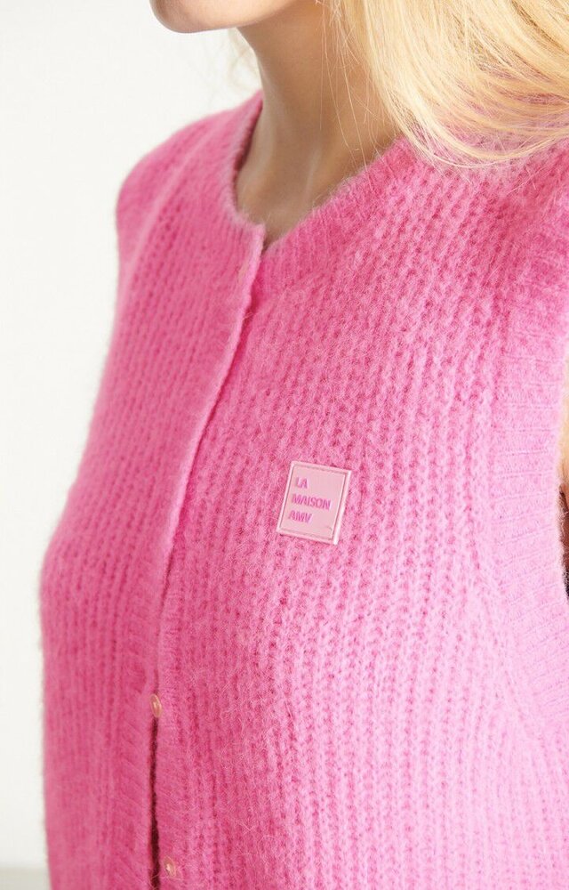 EAST gilet piment rose bubble