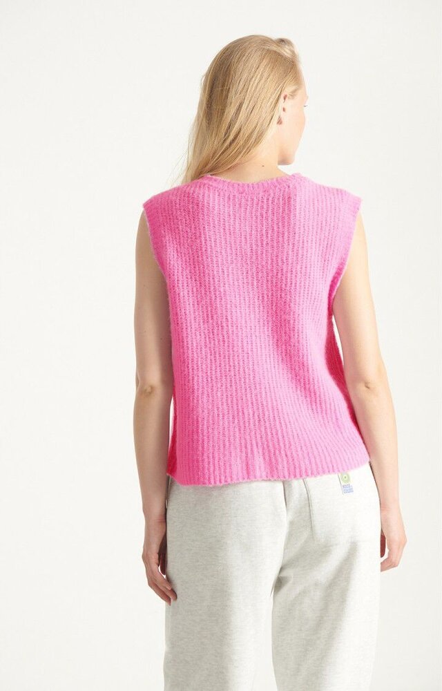 EAST gilet piment rose bubble