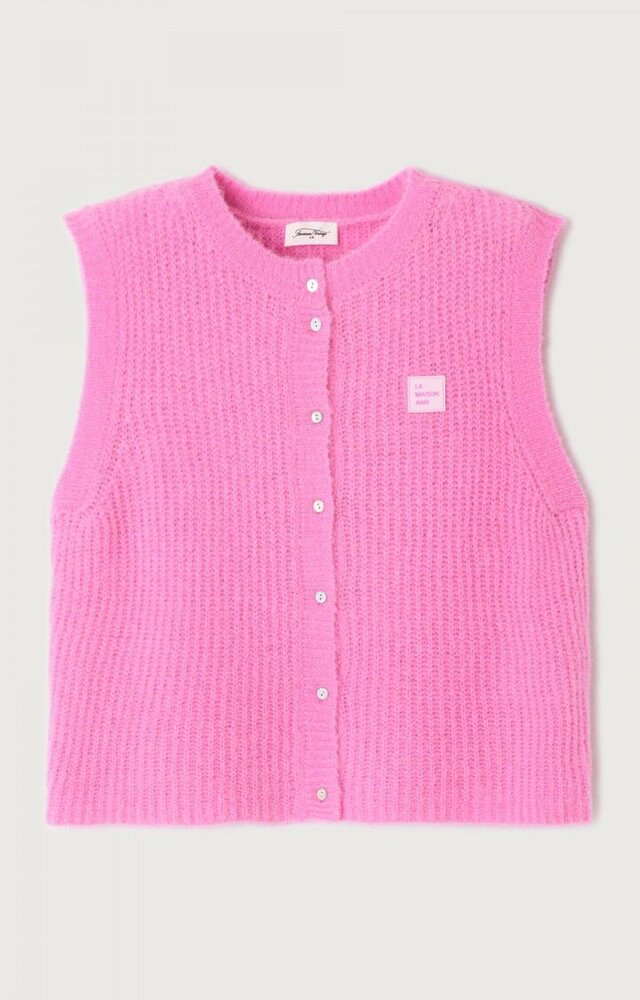 EAST gilet piment rose bubble