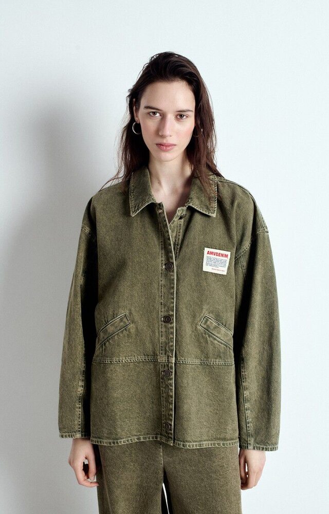 UZATOWN veste olive