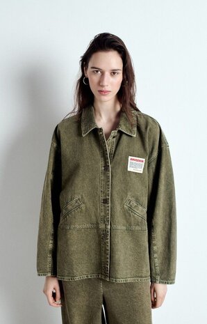 UZATOWN veste olive