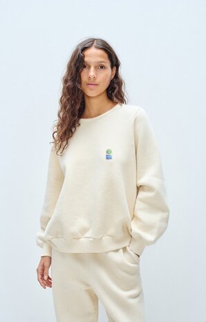 AMERICAN VINTAGE FIKY sweat ecru AMERICAN VINTAGE FIKY sweat ecru