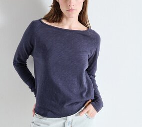 AMERICAN VINTAGE SONOMA t-shirt navy blue vintage