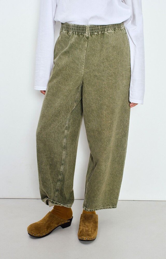 UZATOWN pantalon olive