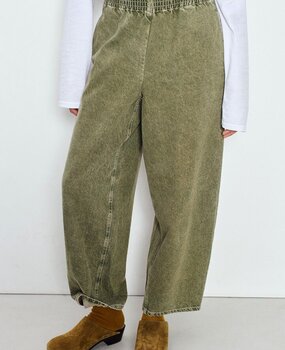 UZATOWN pantalon olive
