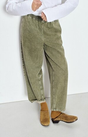 UZATOWN pantalon olive