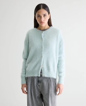 DATHAN cardigan en angora Ice