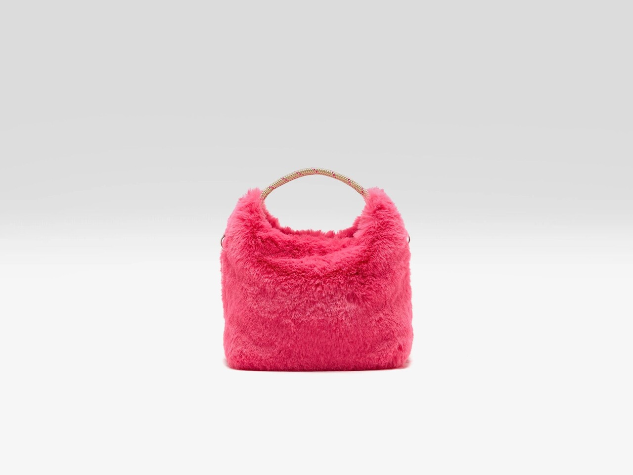 BELLEROSE HELCRO sac à bandoulière en fausse fourrure cord / geranium