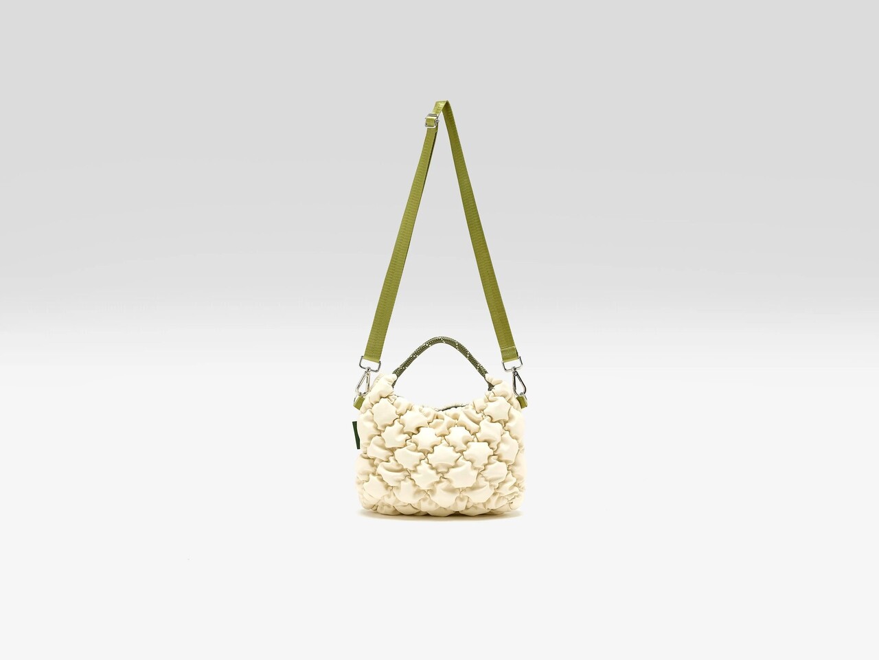 HELCRO sac à bandoulière matelassé bamboo / cream