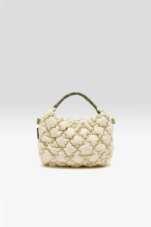 HELCRO sac à bandoulière matelassé bamboo / cream