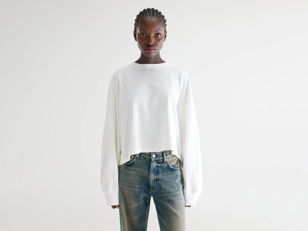 BELLEROSE FRANTO t-shirt à manches longues off white
