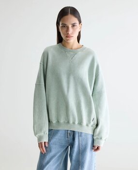 BELLEROSE FLIPS sweatshirt col rond jadeite