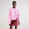 FERNA sweatshirt col rond fluo pink