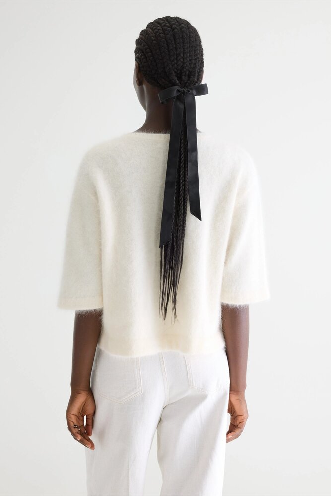 BELLEROSE DIME pull en angora ecru BELLEROSE DIME pull en angora ecru