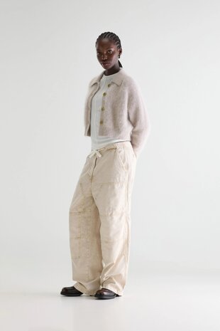 DATCO cardigan en angora light grey