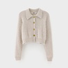 BELLEROSE DATCO cardigan en angora light grey