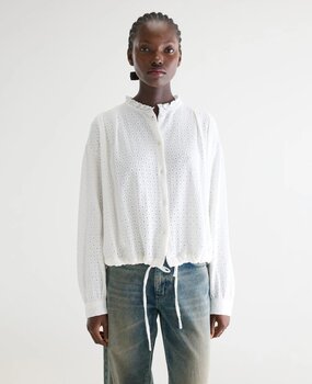 CHELSY blouse brodée natural