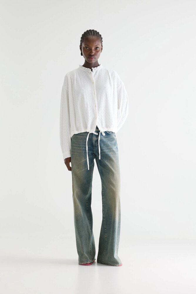 CHELSY blouse brodée natural