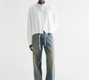 CHELSY blouse brodée natural
