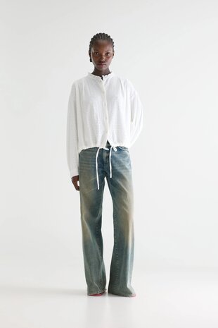CHELSY blouse brodée natural