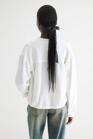 BELLEROSE CHELSY blouse brodée natural