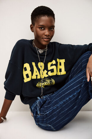 BENJAMIN sweat croppé marine