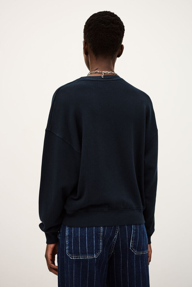 BA&SH BENJAMIN sweat croppé marine