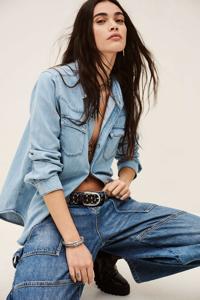 ADALI chemise lightusedblue