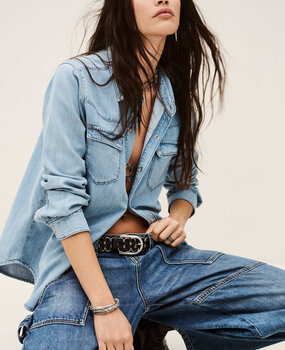 ADALI chemise lightusedblue