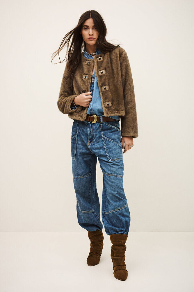 BA&SH BASIL veste taupe