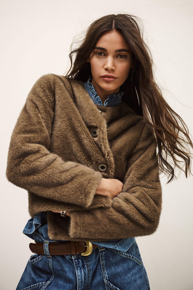 BA&SH BASIL veste taupe