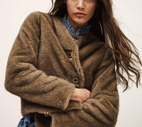 BA&SH BASIL veste taupe