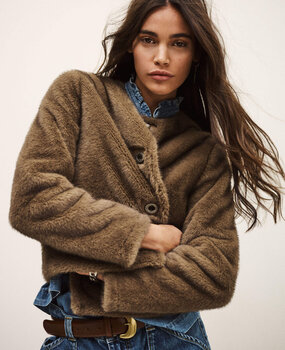 BA&SH BASIL veste taupe